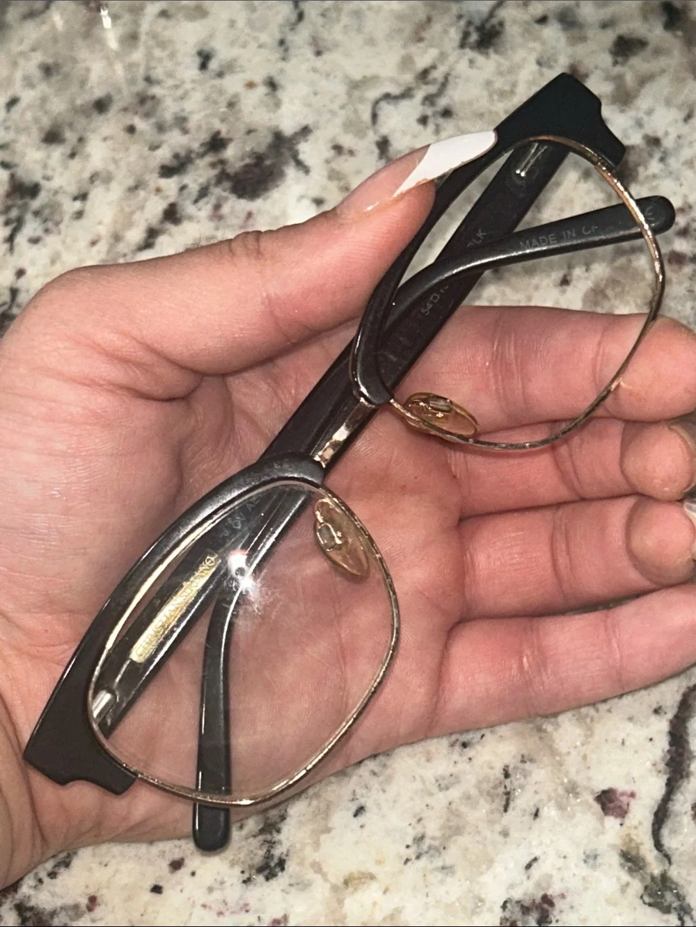 Christian Siriano ALYSSA BLK Black/Gold Eyeglass Eyewear Frames & Case 54-18-140